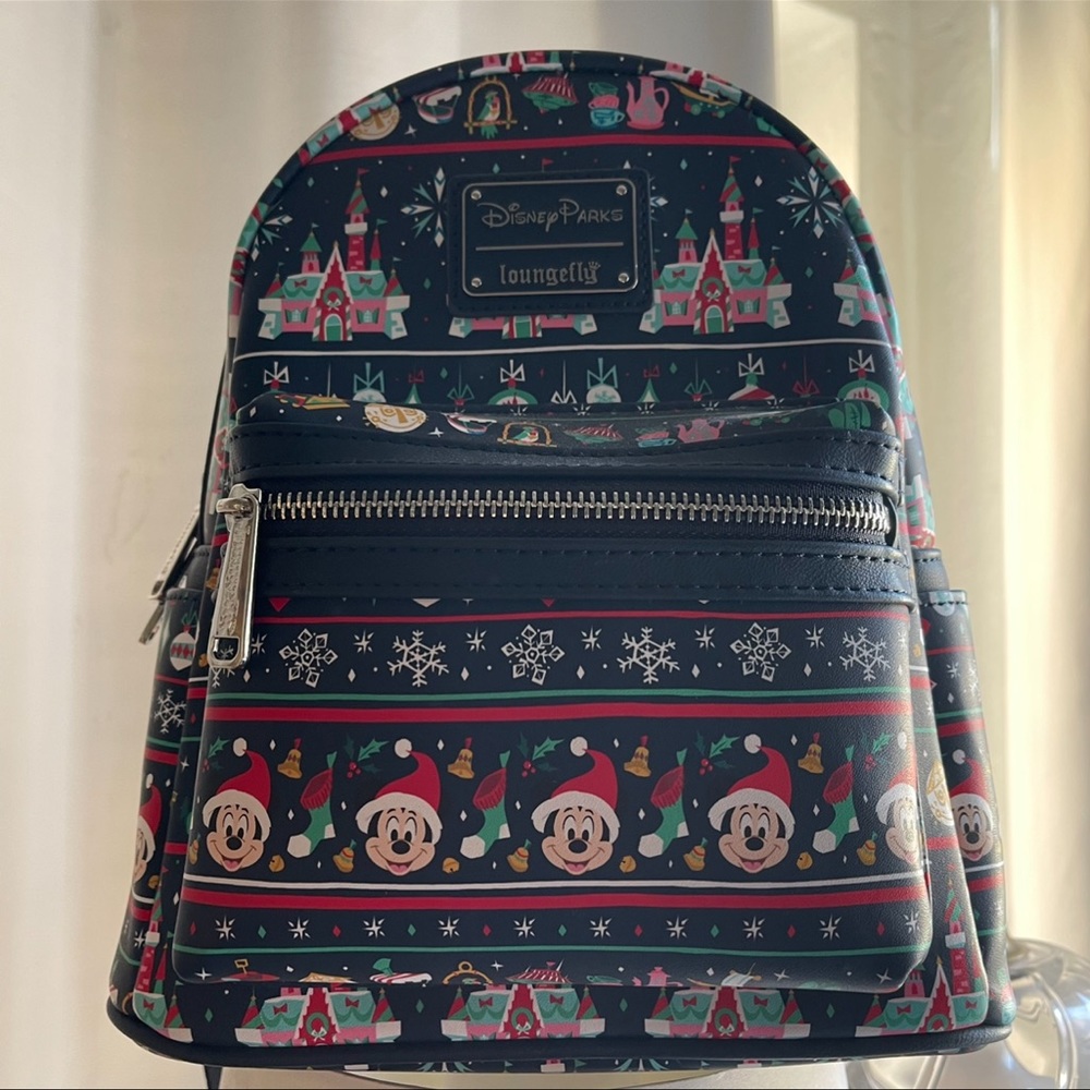 Disney Parks 2020 Christmas Holiday Loungefly Mini Backpack